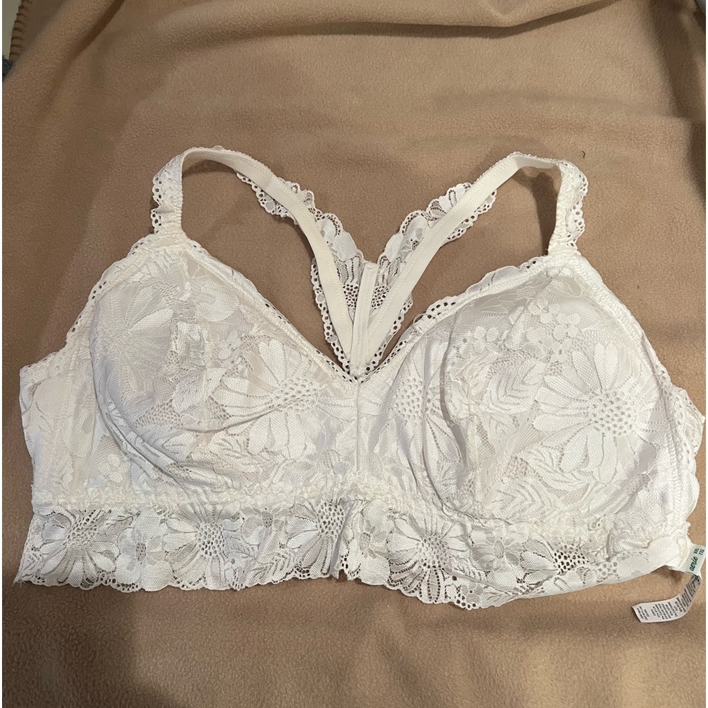 Aerie white lace bralette